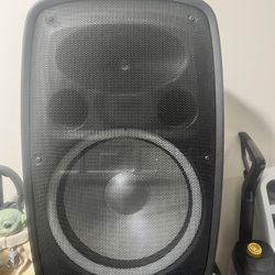 ION speaker with tripod