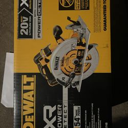 DEWALT XR Power Detect 20-volt Max 7-1/4-in Cordless Circular Saw 