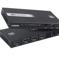  HDMI 2.1 Audio Extractor With EARC, Dolby Atmos, DTS, HDMI To Optical Adapter For TV, Amplifier, Works With Sonos, Samsung Soundbars, Ma