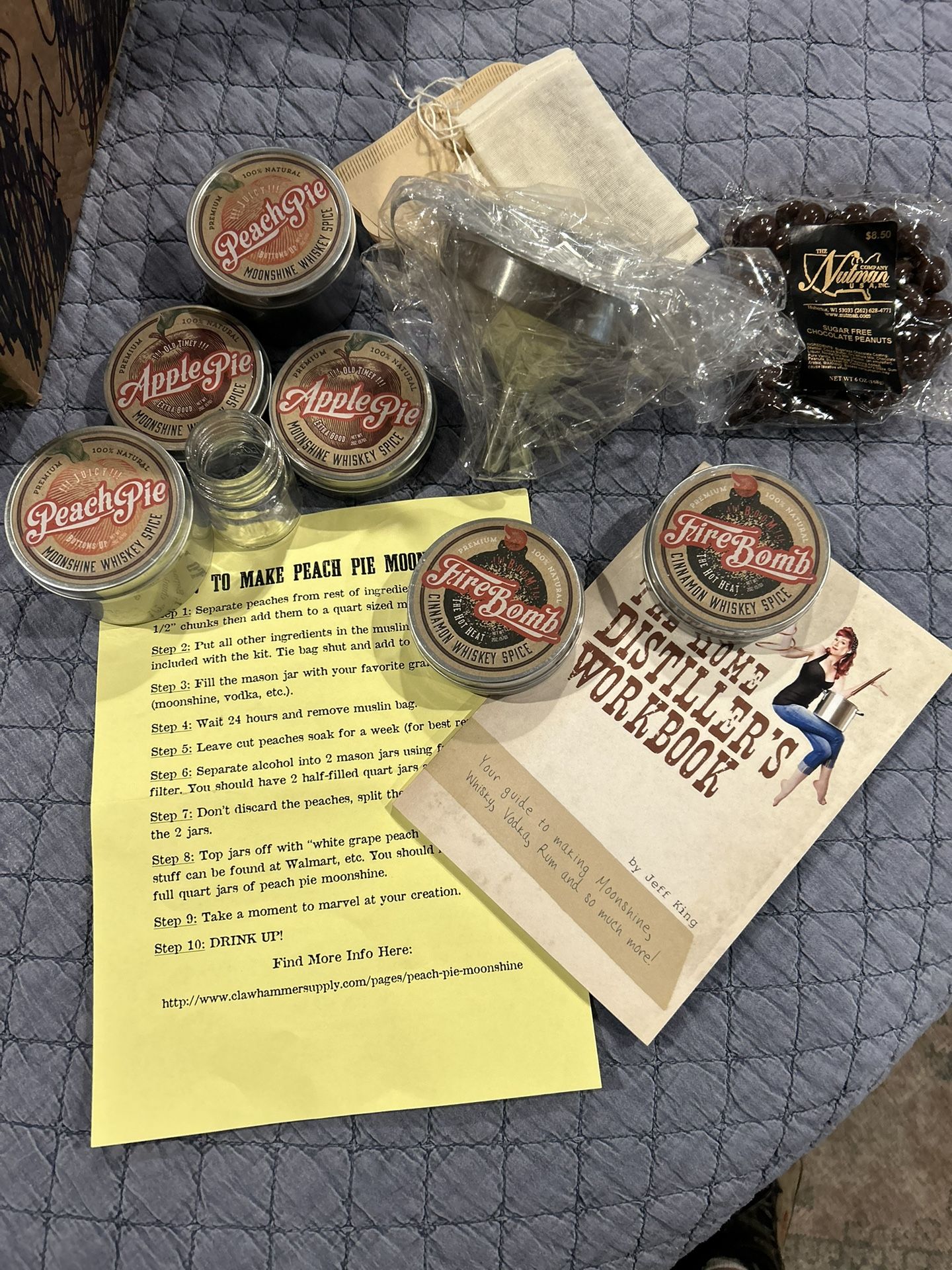 Peach, Apple, Fire Bomb Pie Moonshine Kit
