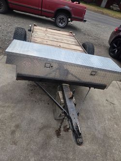 Trailer with toolbox