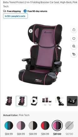 Baby Trend PROtect Folding High Back Booster Car Seat $65 each or 2 for $120