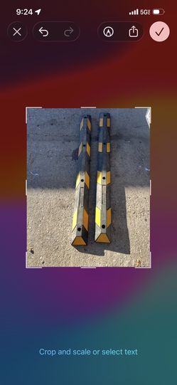 Parking Stop - 6', Rubber, Black/Yellow