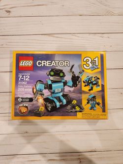 Lego Creator 3 In 1 Robo Explorer 31062 Light Brick Included Brand New, Sealed Box