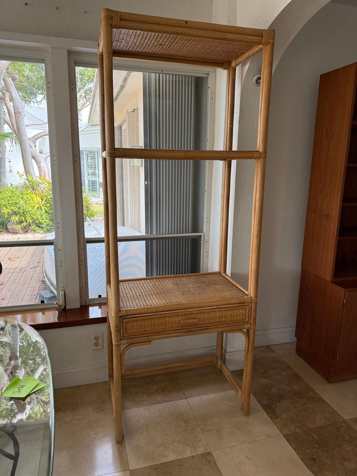 Bamboo And Rattan Shelf
