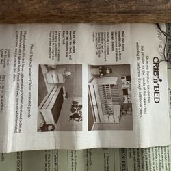 Child Craft Crib And Bed And Dresser