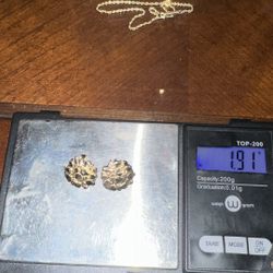 10k Med gold cookie nuggets