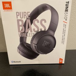 JBL Tune 510BT Pure Bass Wireless Bluetooth On-Ear Headphones 40 Hrs-Black