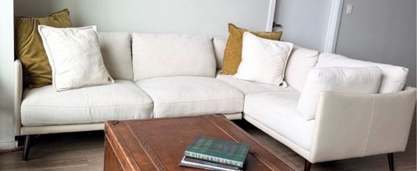 Crate and Barrel sofa, 2 piece couch