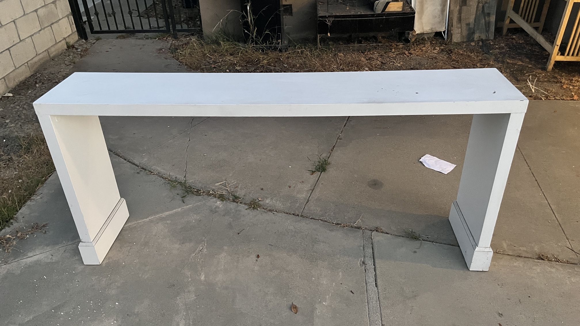 White Console Table