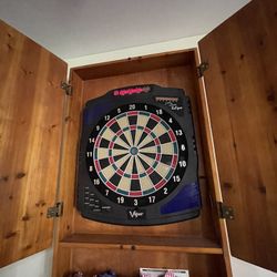 Dart Board With Darts 
