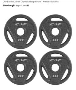 CAP Barbell 2-inch Olympic Weight Plate Elite Set of 4