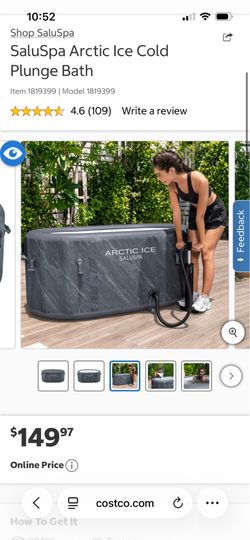 Cold plunge inflatable tub