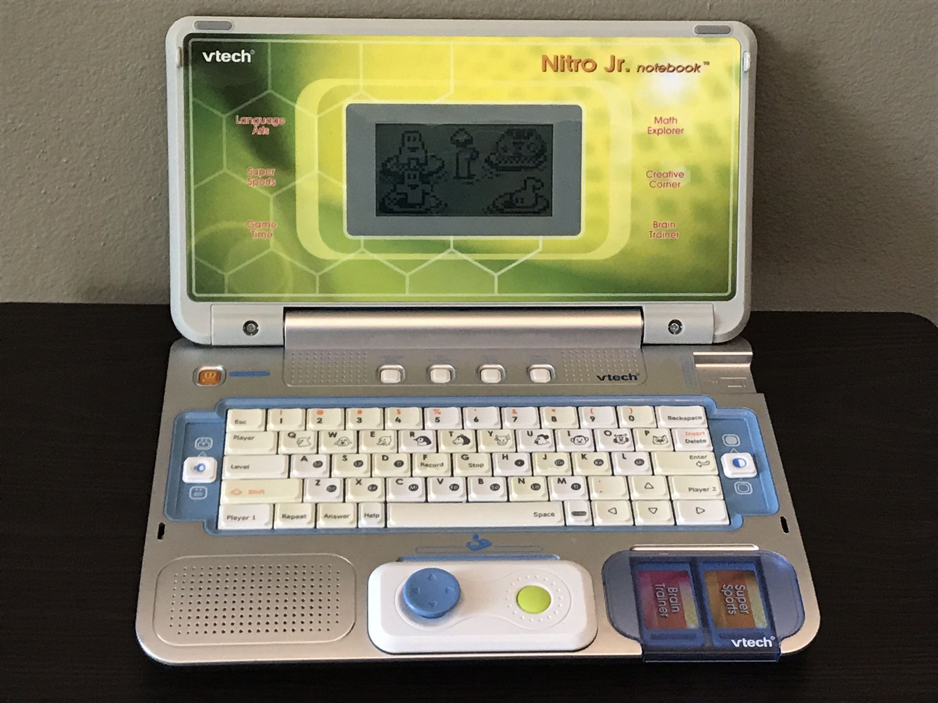Vtech Learning Nitro Jr Notebook 2 Cartridges Laptop Educational Toy