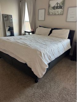 Cali King bed and frame