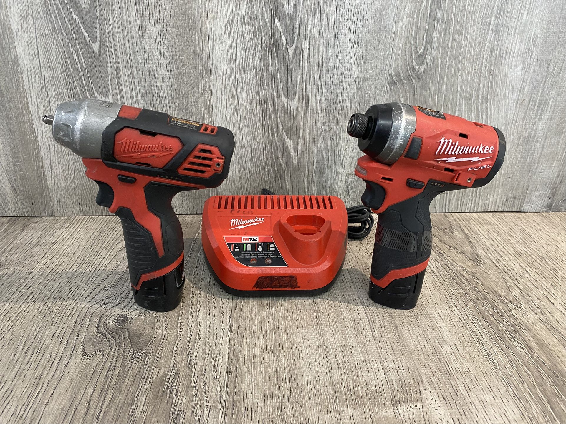 Milwaukee M12 Fuel 1/4” Hex Impact Driver & M12 Impact Wrench