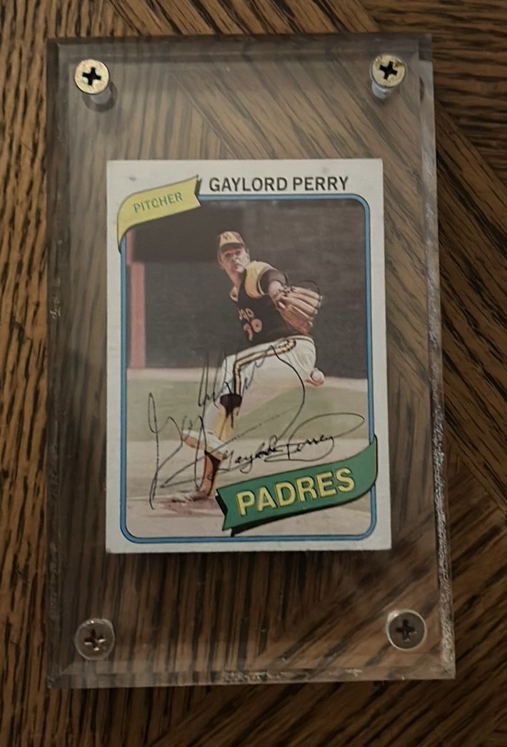Gaylord Perry Padres Baseball Card