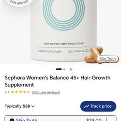 Nutrafol Womens Hair Growth 120 ct. NWT