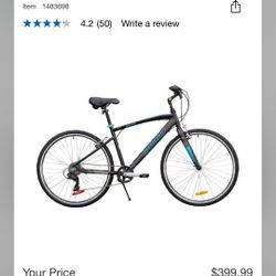 Infinity Boss Three 7 Speed 700c Men's Hybrid Bike Matte Black