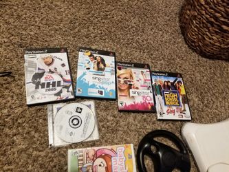 Game systems and other equipment All that's left is printer some games for the we that wii console Sony r ps