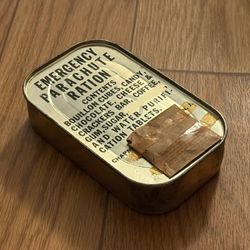 Vintage WWII Army Air Corps Survival C-1 Vest Emergency Parachute Ration SEALED