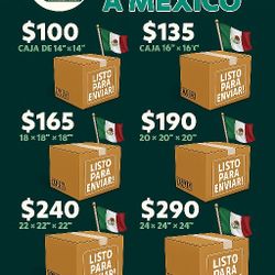 📦 Envíos a México desde $100 – Cajas de todos tamaños ✅