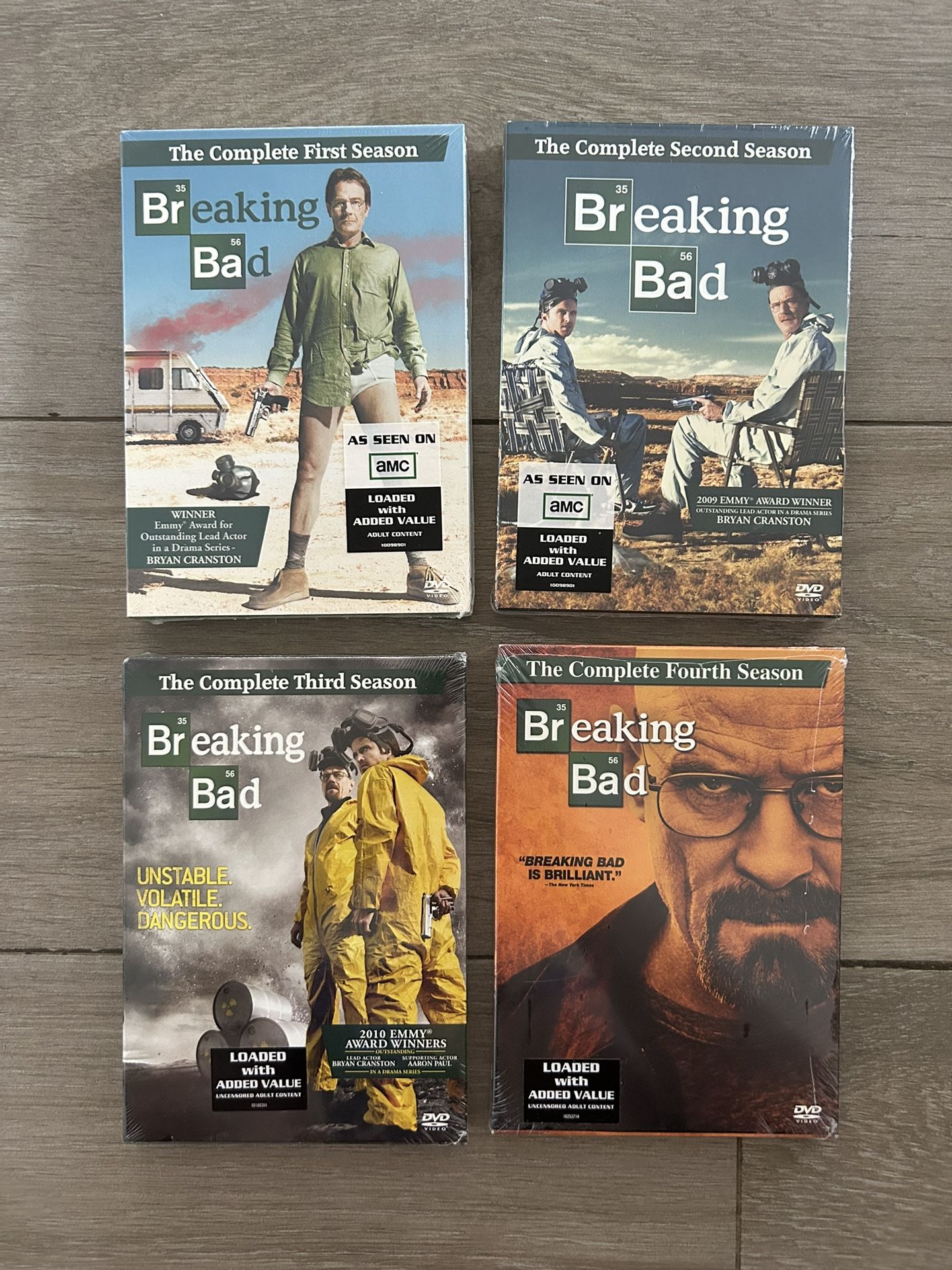 NEW SEALED Breaking Bad DVDs Season 1 2 3 4 1-4