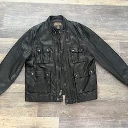 Vintage / Pre-owned Lucky Brand Black Leather Jacket - XL