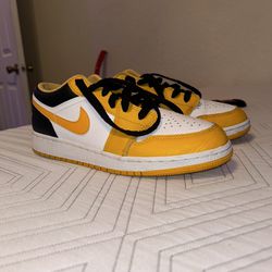 Nike Air Jordan 1 Low Women’s Shoes - Black/Yellow/White