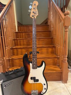 Fender MIM Precision Bass w/ Donner 30 Watt Bass Amp