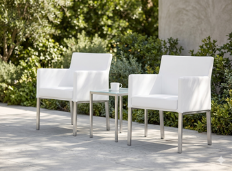Manutti Chairs Pair of 2, White