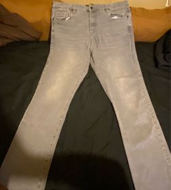 grey jeans