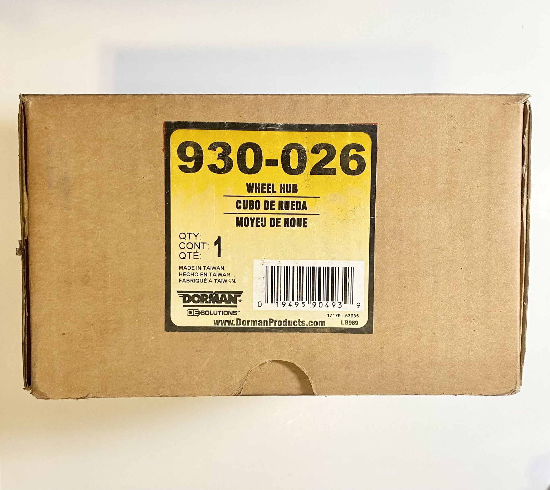 Dorman 930-026 Wheel Hub - Front For '07-'11 Acura Honda CR-V RDX NIB. 2 Total