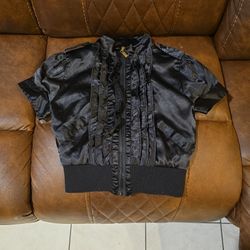 Black Zippered Top