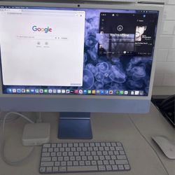 Blue iMac (2024) 24”