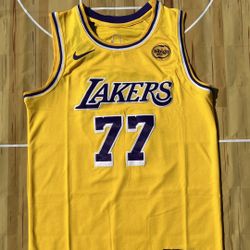 Los Angeles Lakers 2025 Home Luka Doncić #77 Yellow NBA Jersey
