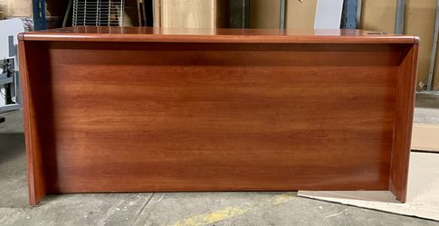 Cherry Finish Desk - 66”Wx30”D