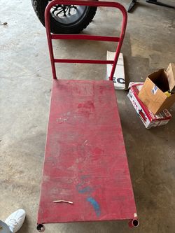 Metal push cart