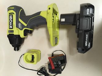 (New) Ryobi 18 v Impact, Battery and Charger