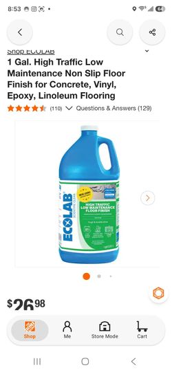 Ecolab High Traffic Low Maintenance Floor Finish 1 Gal