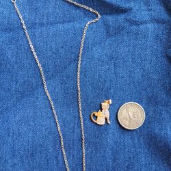 Gold Wannabe Cat Pendant