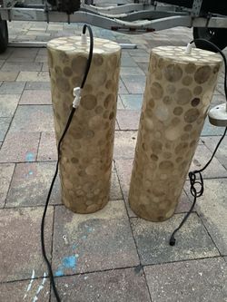 Two Cylinder Shell Hanging Lights
