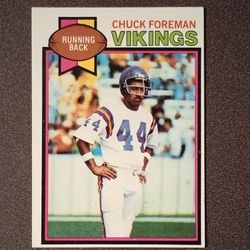1979 Topps Chuck Foreman Minnesota Vikings #100 Football Card Collectible Vintage NFL Sports