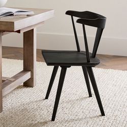 Pottery Barn Westan Dining Chairs Black (4 Total)