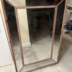 Wood Frame Mirror 47”x31.5” 