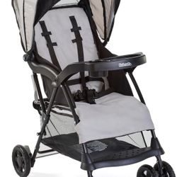 Kolcraft Cloud Plus Lightweight Toddler Umbrella Baby Stroller with Large Storage Basket and Canopy, Reclining Seat, Child and Parent Trays, Compact E