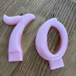 70th Birthday Candles