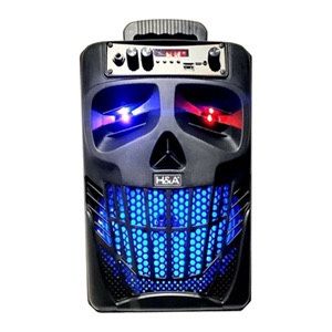 8” Bluetooth Skull Face Tailgate Speaker