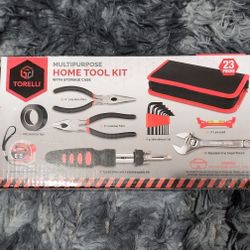 Tortellini Home Tool Kit, 23 Pieces Plus Storage Case
