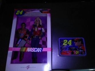 NASCAR doll and Jeff Gordon knife